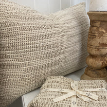Load image into Gallery viewer, Bergen Ombré Natural/white cushion