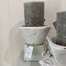 Load image into Gallery viewer, Whitewashed Candlestand