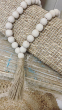 Load image into Gallery viewer, Timber beaded Garland Cream/Taupe