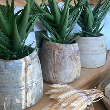 Load image into Gallery viewer, Antique timber Pot